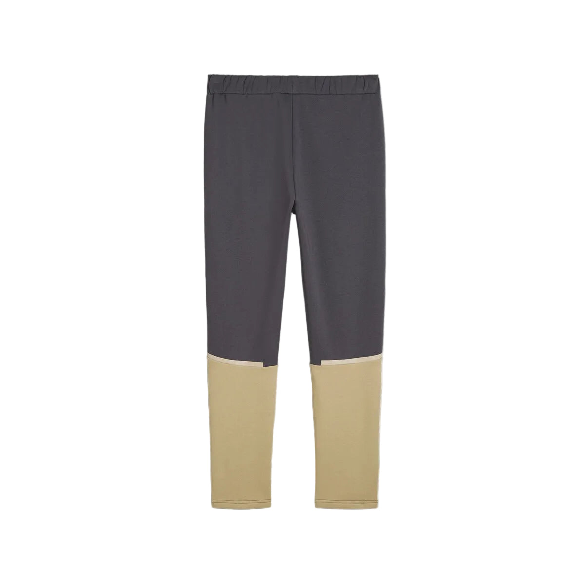 Two-tone gray and beige pants on a white background