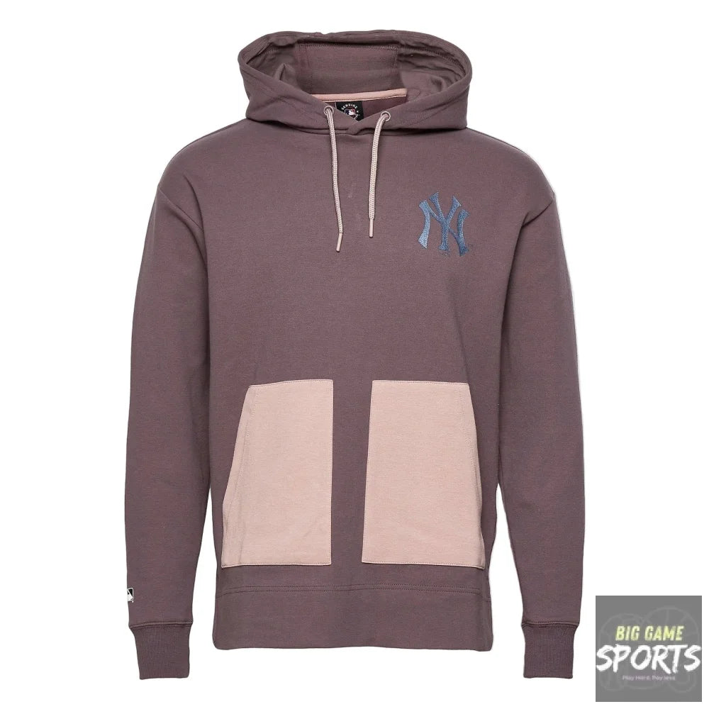 Brown hoodie with a logo on the chest against a white background