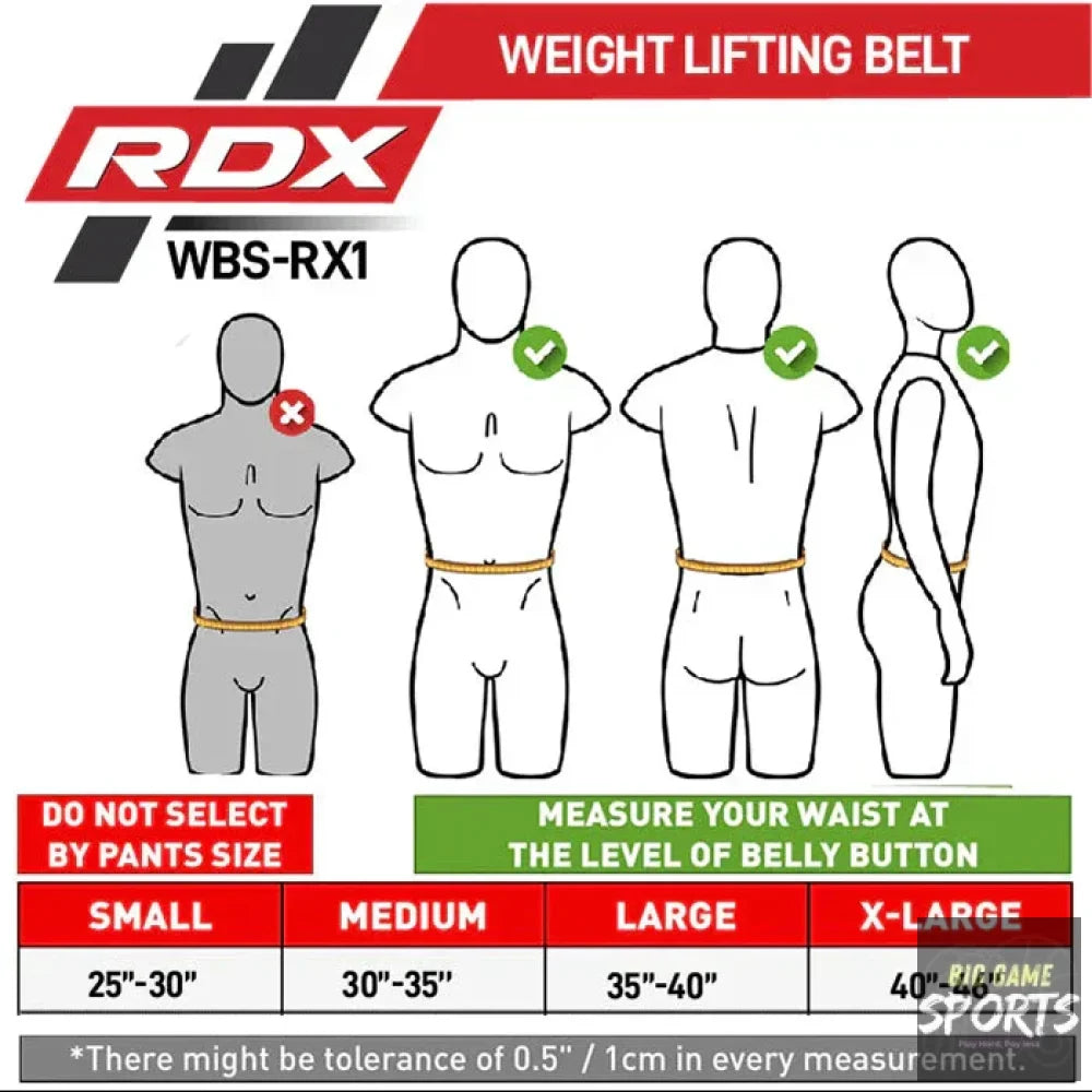 RDX RX1 Blue Fabric Weightlifting Gym Belt - Weightlifting Belts