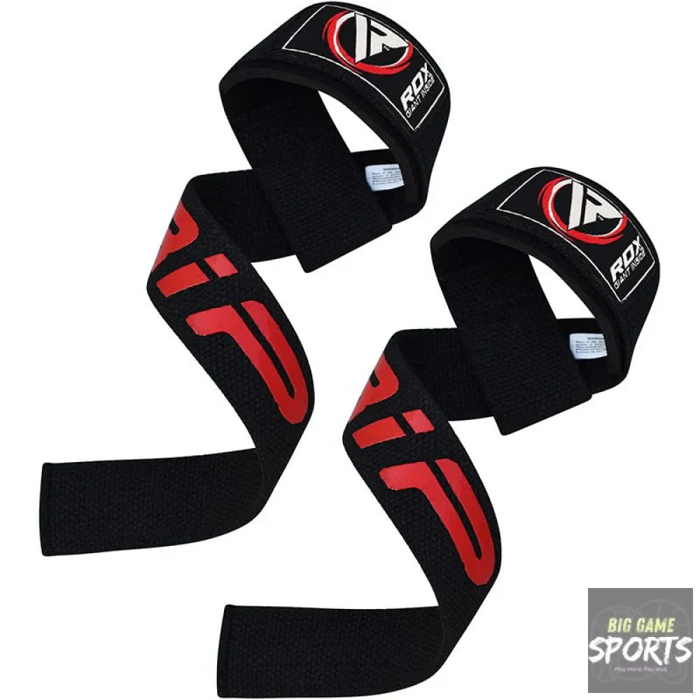 RDX W2 Black Weightlifting Straps - Straps & Hooks