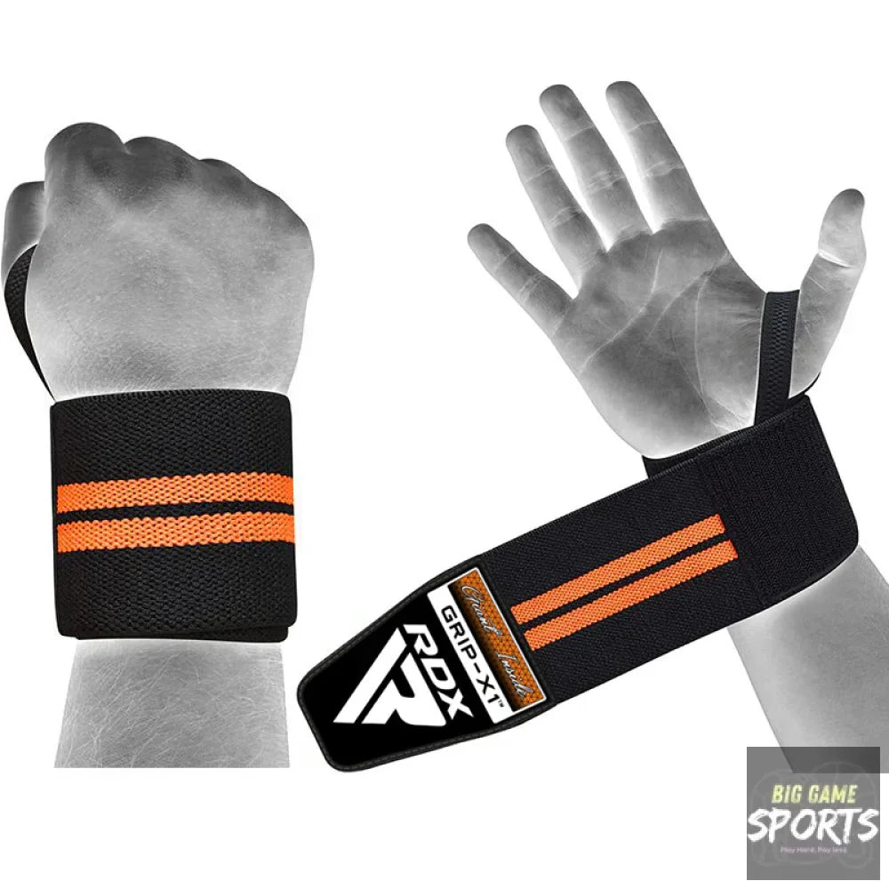 RDX W3 Orange Wrist Support Wraps - Wrist Supports