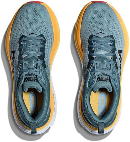 HOKA Bondi 8 Men's Road Running Shoes Goblin Blue Mountain Spring