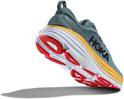 HOKA Bondi 8 Men's Road Running Shoes Goblin Blue Mountain Spring
