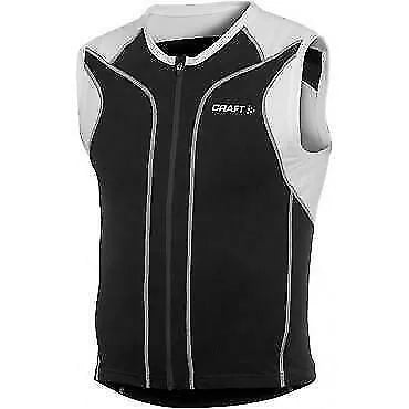 Craft Mens Black/White Tri Singlet