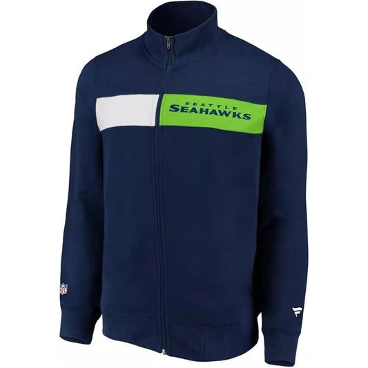 Fanatics Seattle Seahawks NFL Iconic Past & Present fleece Track Jacket