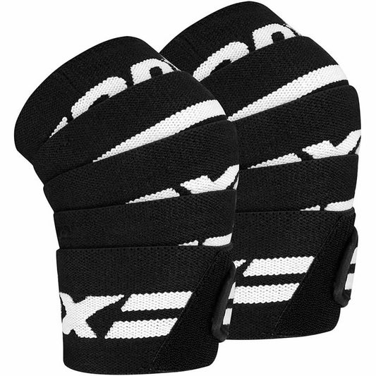 RDX K2 Black Compression Knee Wraps