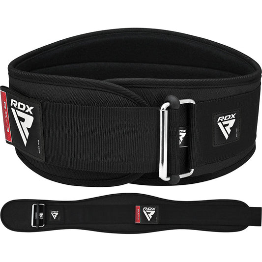 RDX X3 Black Neoprene Weightlifting Gym Belt