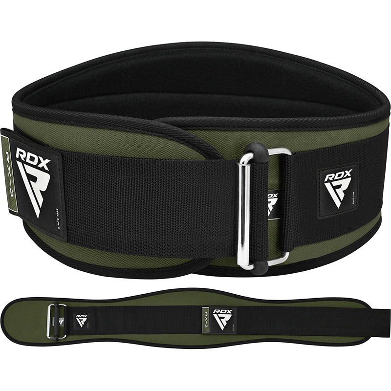 RDX X3 Army Green Neoprene Weightlifting Gym Belt