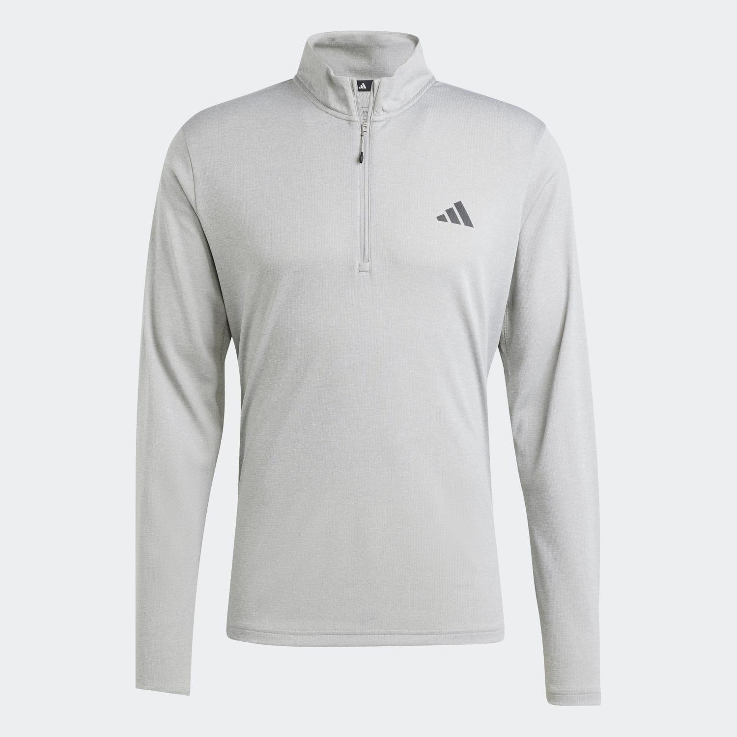 adidas Mens Train Essentials Training 1/4-Zip Long Sleeve Sweatshirt 