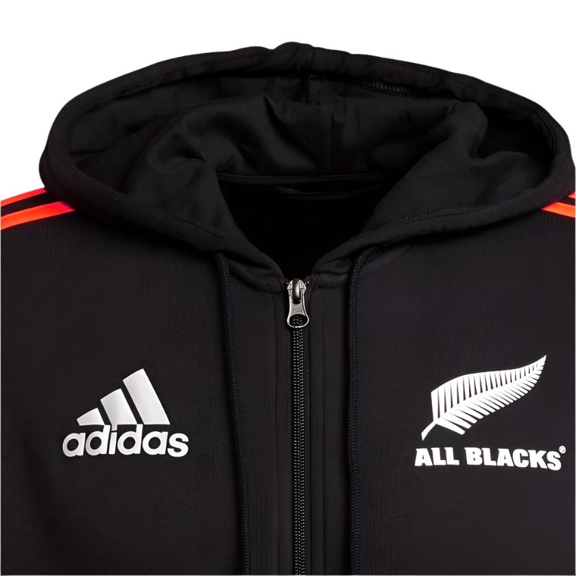 Adidas New Zealand All Blacks Full Zip Hoodie - Hoodies