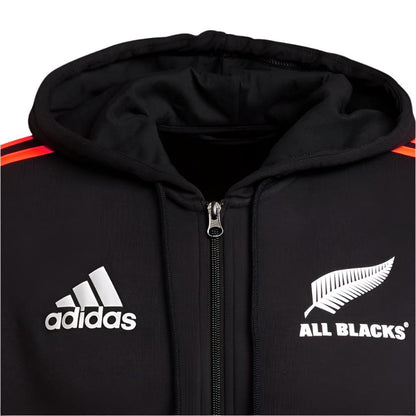 Adidas New Zealand All Blacks Full Zip Hoodie - Hoodies