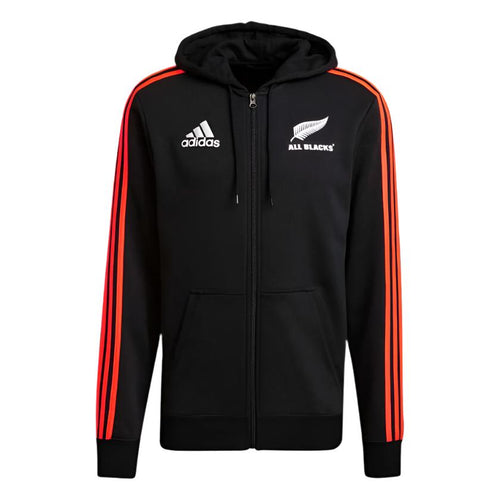 Adidas New Zealand All Blacks Full Zip Hoodie - Hoodies