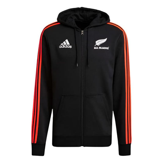 Adidas New Zealand All Blacks Full Zip Hoodie - Hoodies