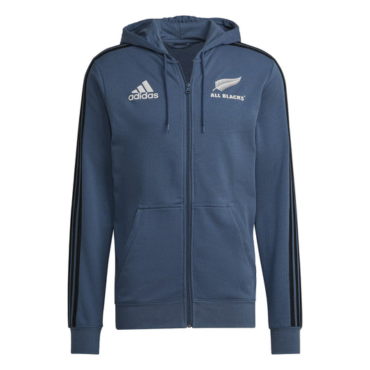 Adidas All Blacks Mens 3-Stripes Hoodie