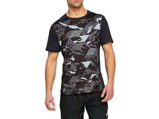 Asics Future camo s/s top camo Black