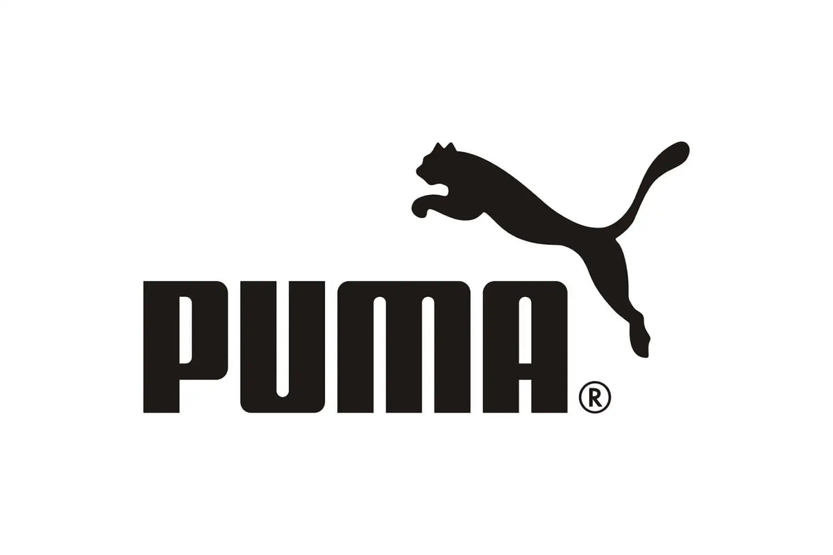 Black puma logo featuring the iconic leaping cat silhouette and bold ’puma’ lettering.
