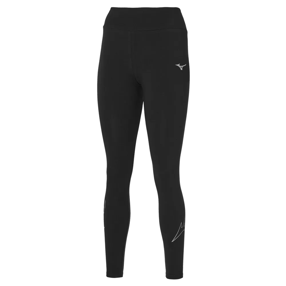 Mizuno Womens RB Leggings Black/Grey 