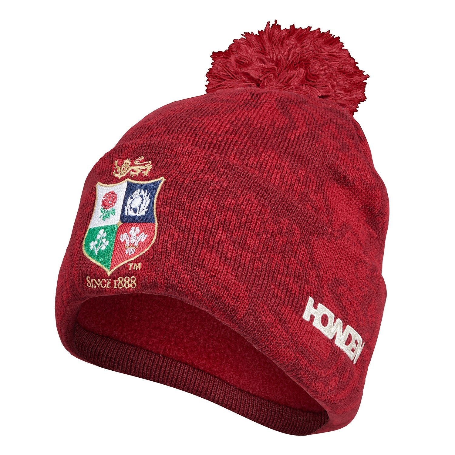 Canterbury British & Irish Lions 2025 Rugby Fleece Lined Bobble Hat - Beanies