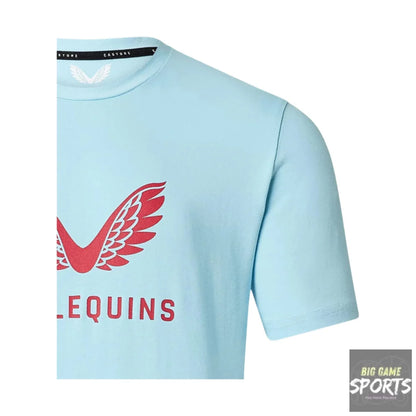 Castore Harlequins Rugby Men’s Cotton Logo T-shirt - T-Shirts