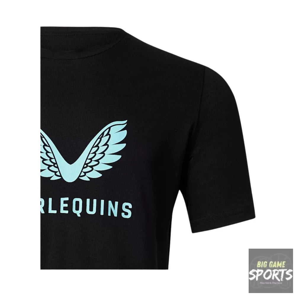 Castore Harlequins Rugby Men’s Cotton Logo T-shirt - T-Shirts