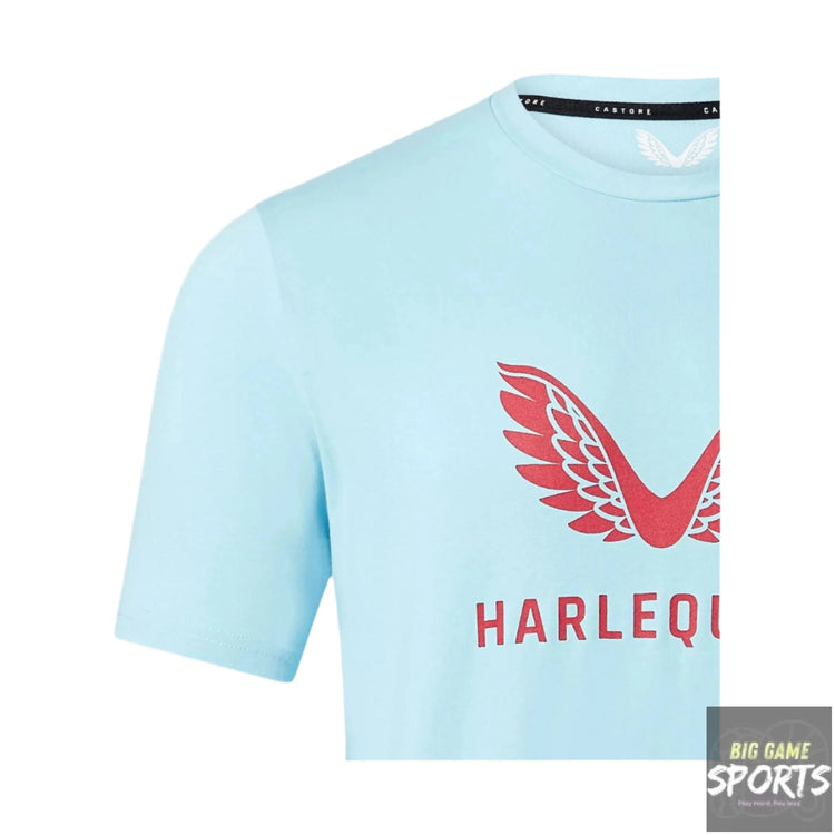 Castore Harlequins Rugby Men’s Cotton Logo T-shirt - T-Shirts