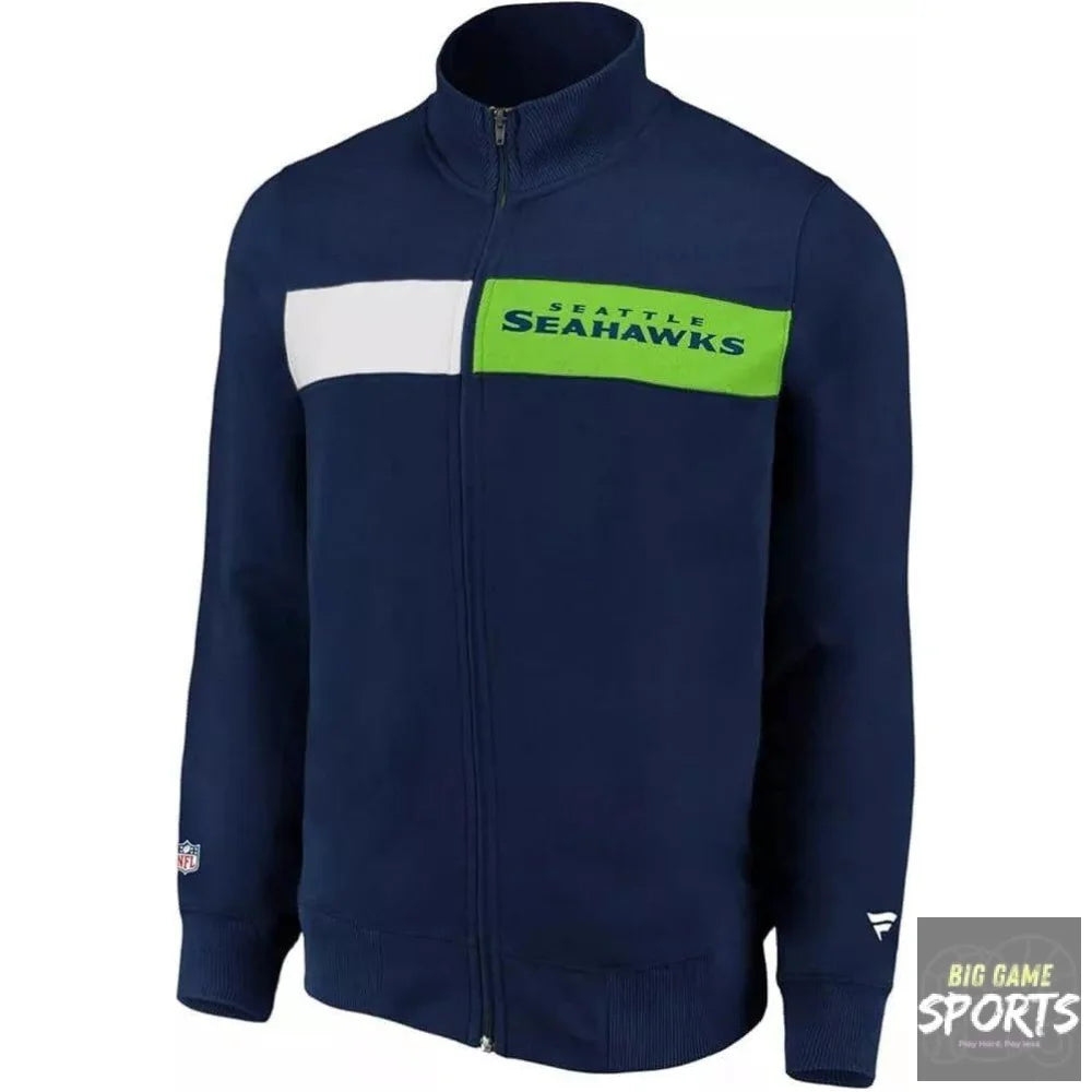 Fanatics Seattle Seahawks Men’s Iconic Past & Present fleece Track Jacket - Jacket