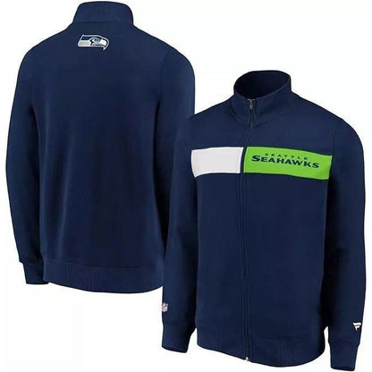 Fanatics Seattle Seahawks Men’s Iconic Past & Present fleece Track Jacket - Jacket