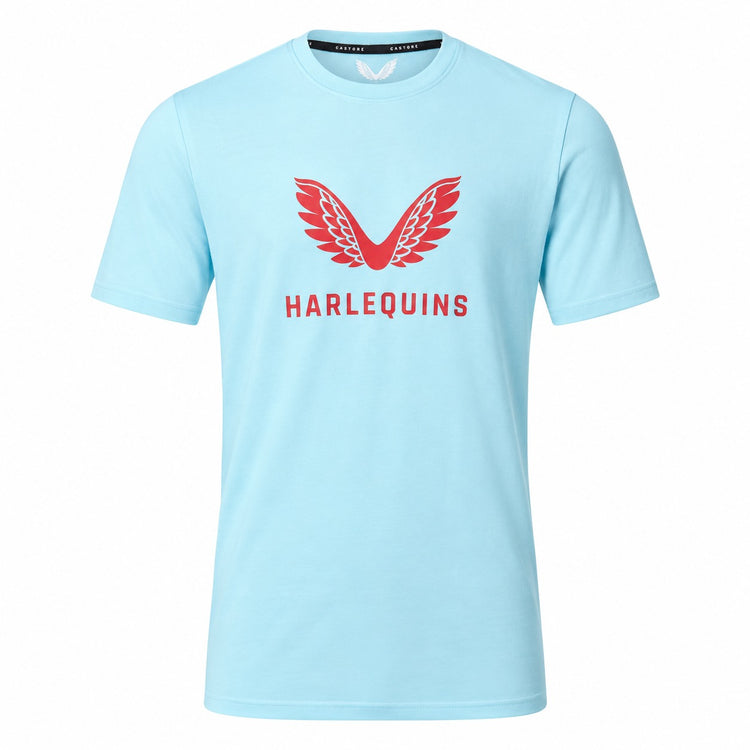 Castore Harlequins Rugby Men's 2022/2023 Cotton Logo T-Shirt
