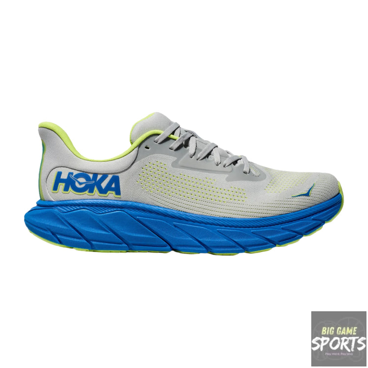 HOKA Arahi 7 Men’s Running Shoes 2E Wide Fit Stardust Electric Cobalt