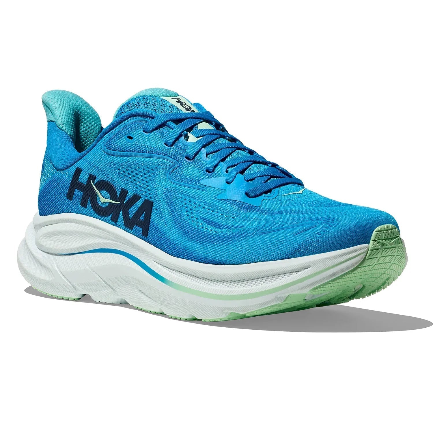 HOKA Clifton 10 Mens 2E Wide Road Running Shoes
