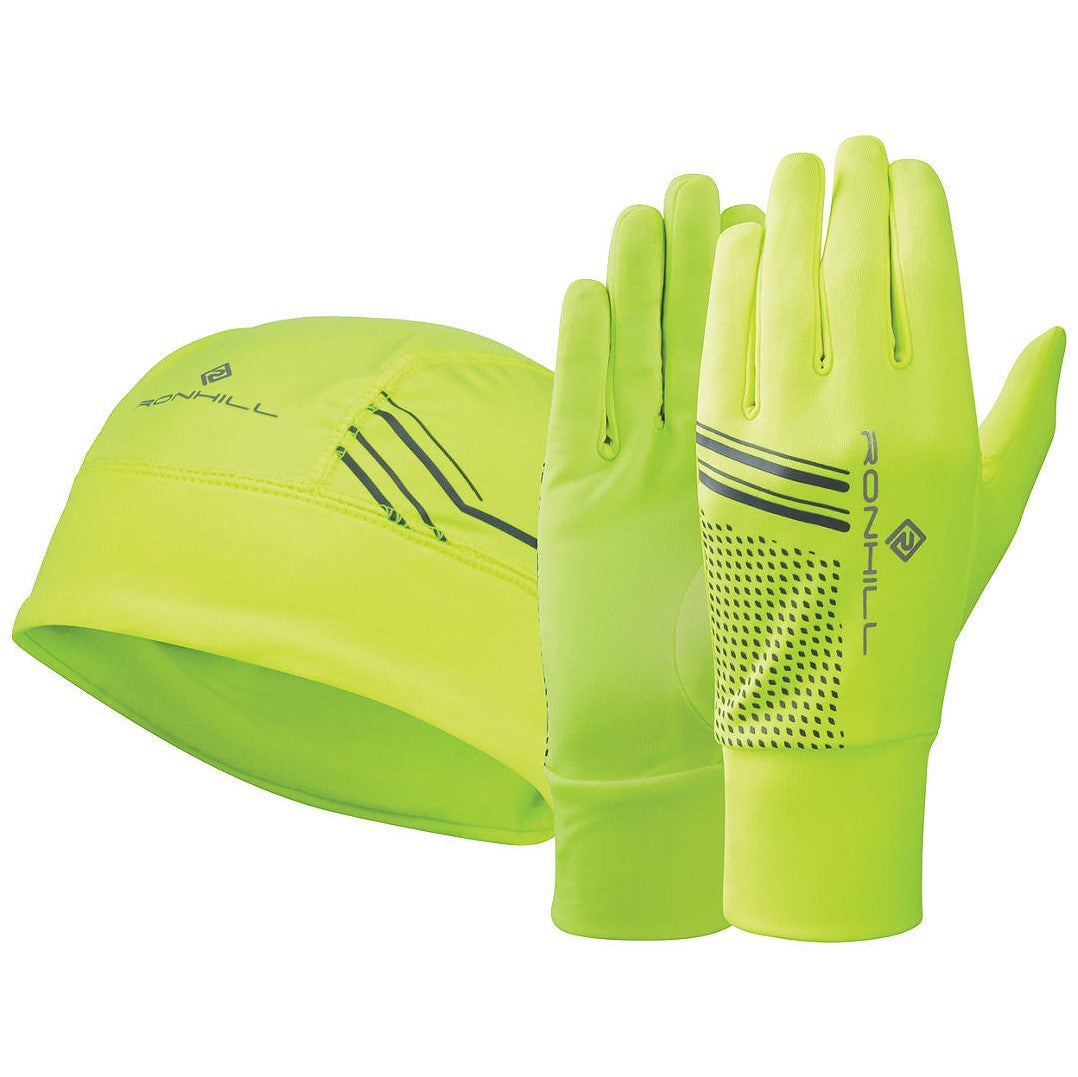 Ronhill Beanie and Glove Running Set