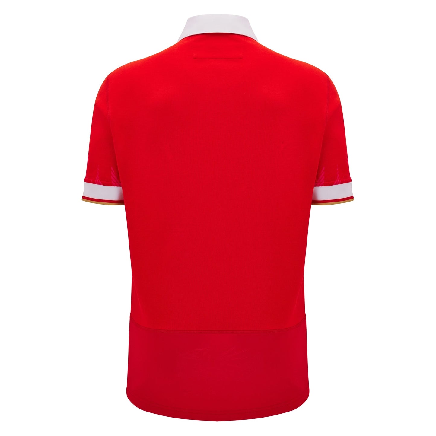 Macron Wales WRU 2024/25 Mens Six Nations Home Cotton Rugby Shirt