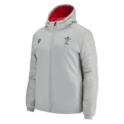 Macron Wales Official WRU 22/23 Mens Padded Bomber Jacket