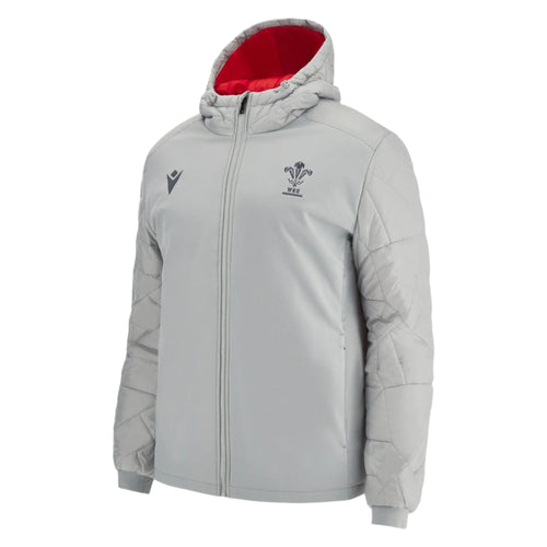 Macron Wales Official WRU 22/23 Mens Padded Bomber Jacket