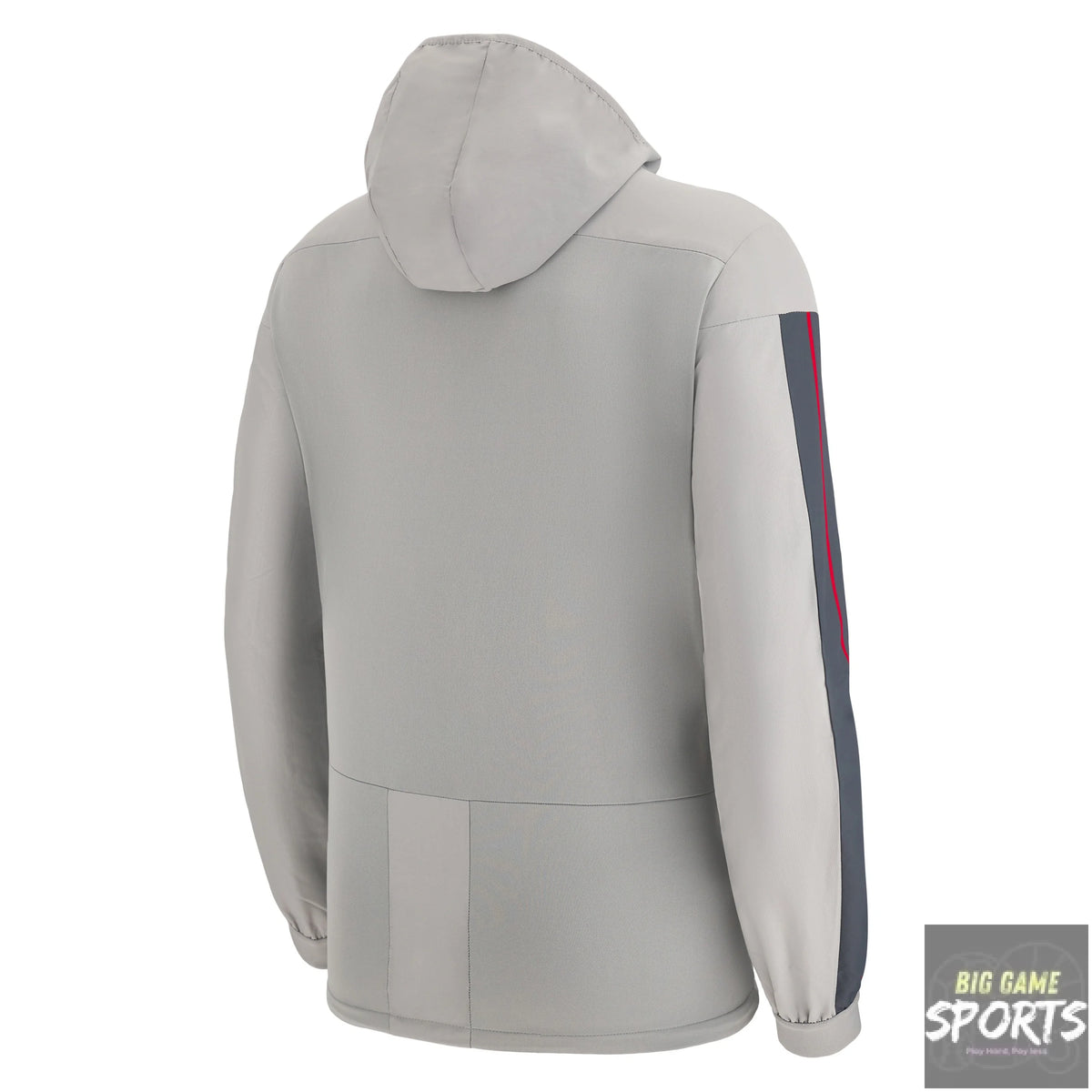 Macron WRU Wales Rugby Union Men’s 2022/2023 Full Zip Hooded Travel Jacket - Jackets