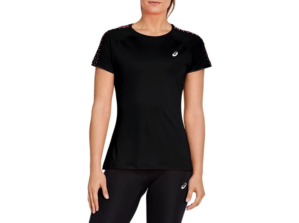 Asics Womens Stripe Short Sleeve T-Shirt