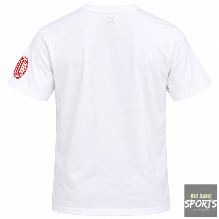 Puma AC Milan Football Men’s 2023/2024 FtblIcons Cotton T-Shirt - T-Shirts