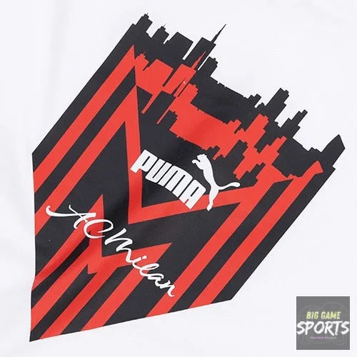 Puma AC Milan Football Men’s 2023/2024 FtblIcons Cotton T-Shirt - T-Shirts