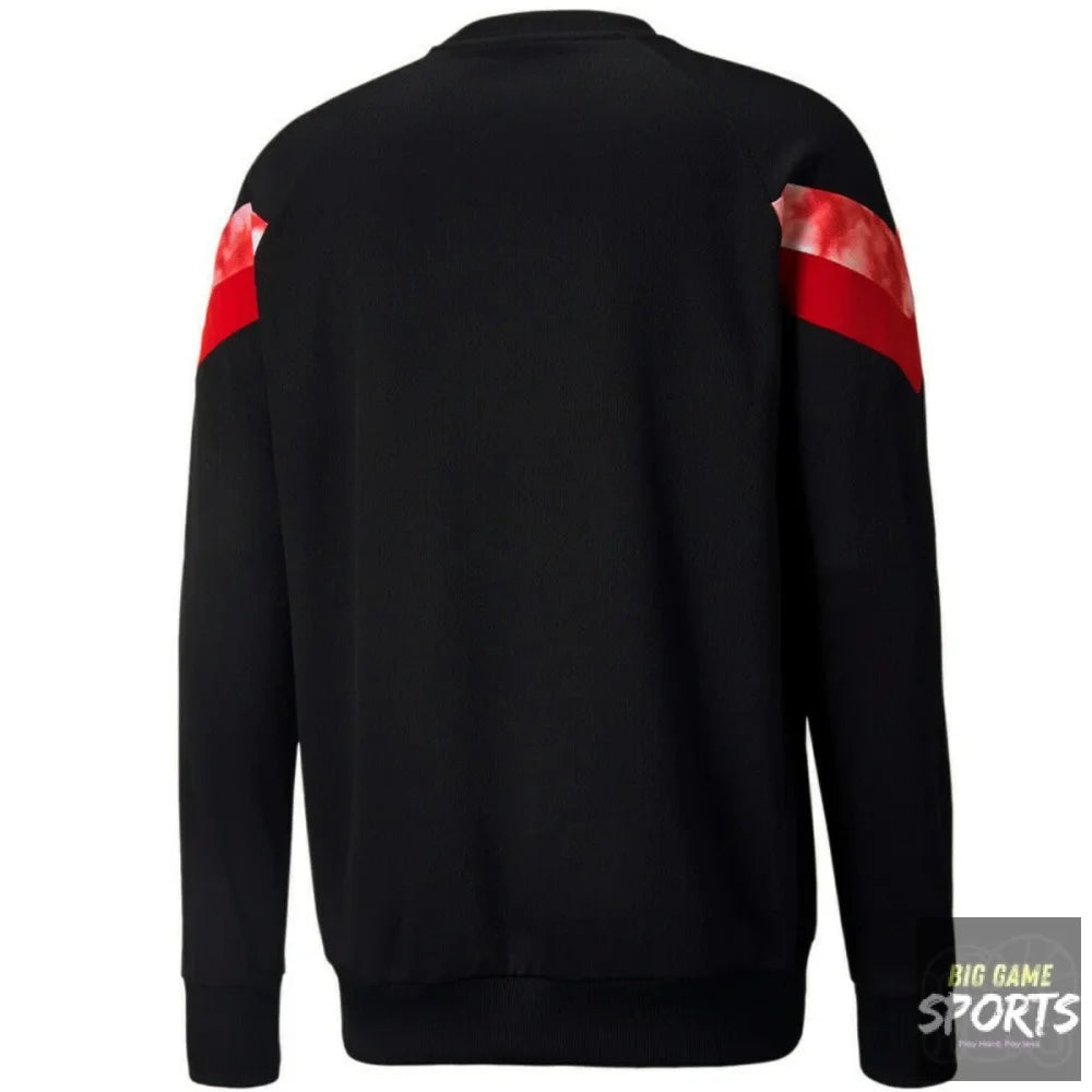 Puma AC Milan Men’s 2023/2024 Iconic MCS Crew Sweatshirt - S - Sweatshirts