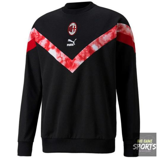 Puma AC Milan Men’s 2023/2024 Iconic MCS Crew Sweatshirt - S - Sweatshirts