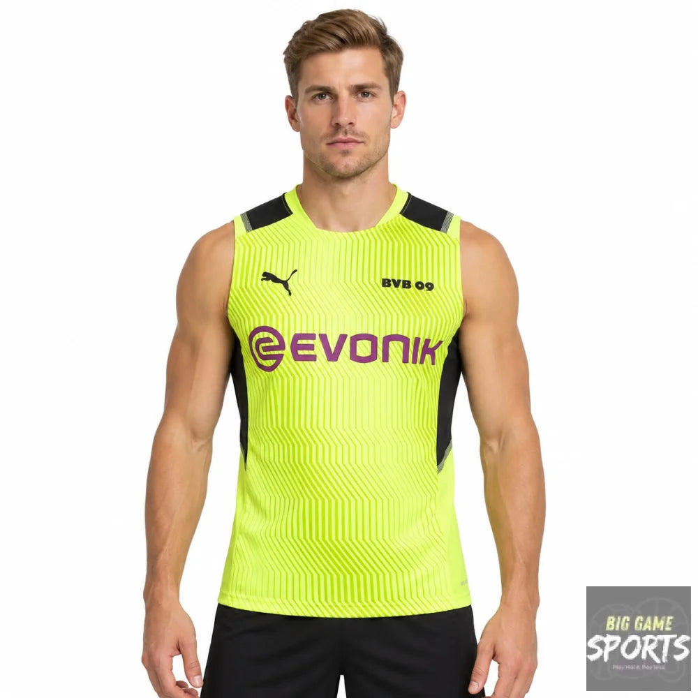 Puma BVB Borussia Dortmund Football Men’s 2021/2022 Training Singlet - S - Tank Tops & Singlets