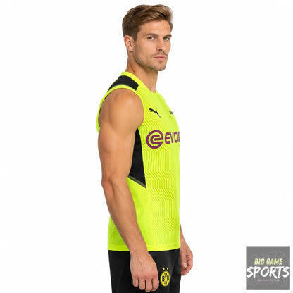 Puma BVB Borussia Dortmund Football Men’s 2021/2022 Training Singlet - S - Tank Tops & Singlets