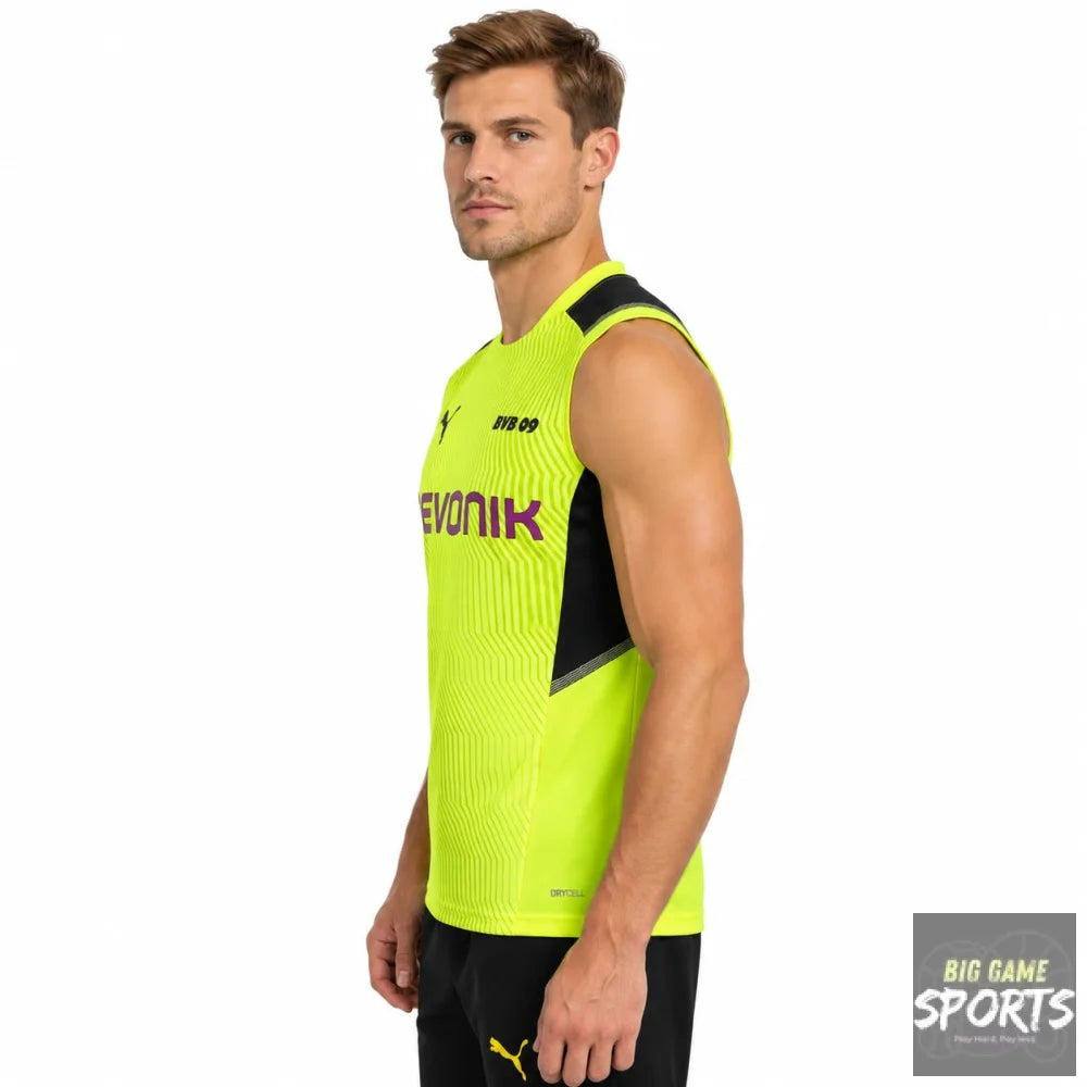 Puma BVB Borussia Dortmund Football Men’s 2021/2022 Training Singlet - S - Tank Tops & Singlets