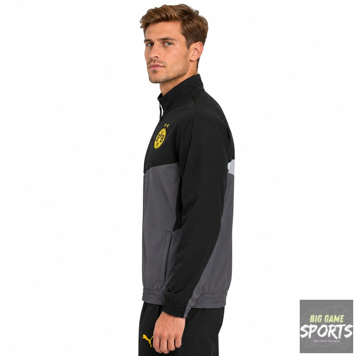 Puma BVB Borussia Dortmund Football Men’s Woven Full Zip Track Jacket - Jackets