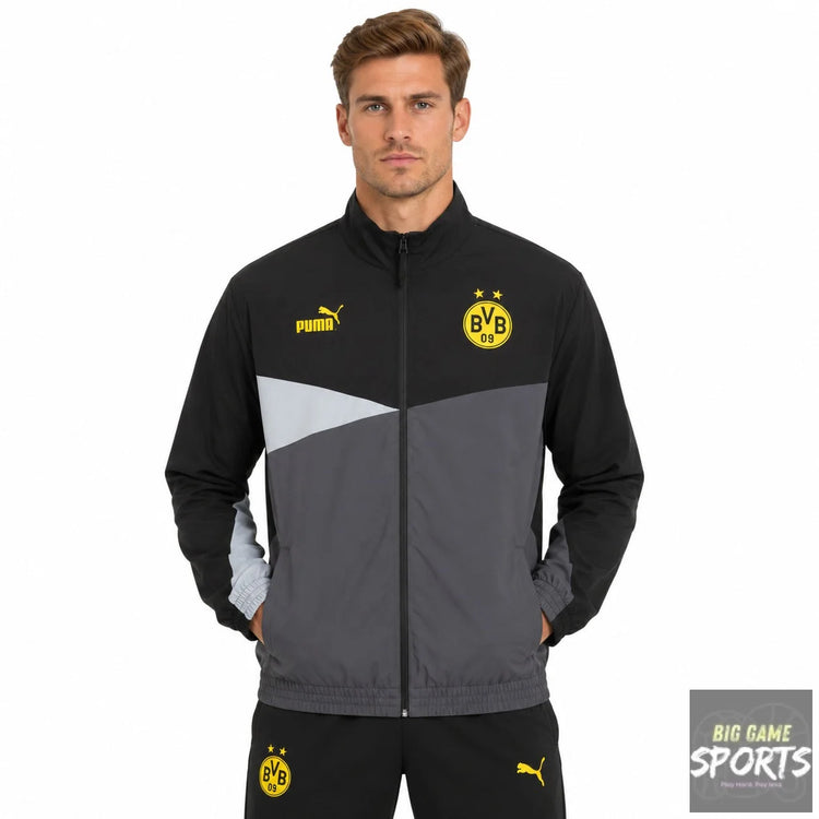 Puma BVB Borussia Dortmund Football Men’s Woven Full Zip Track Jacket - Jackets
