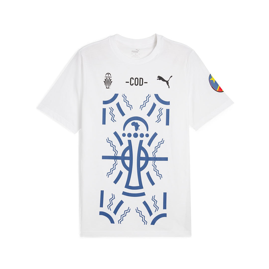Puma CAF DR Congo FECOFA TotalEnergies AFCON Supporters T-Shirt - T-Shirts