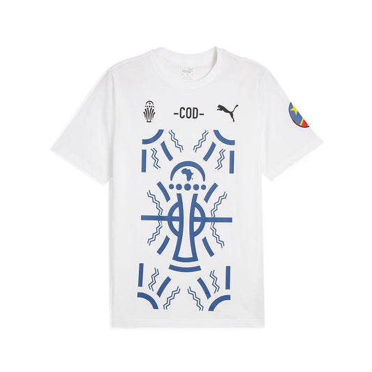 Puma CAF DR Congo FECOFA TotalEnergies AFCON Supporters T-Shirt - T-Shirts