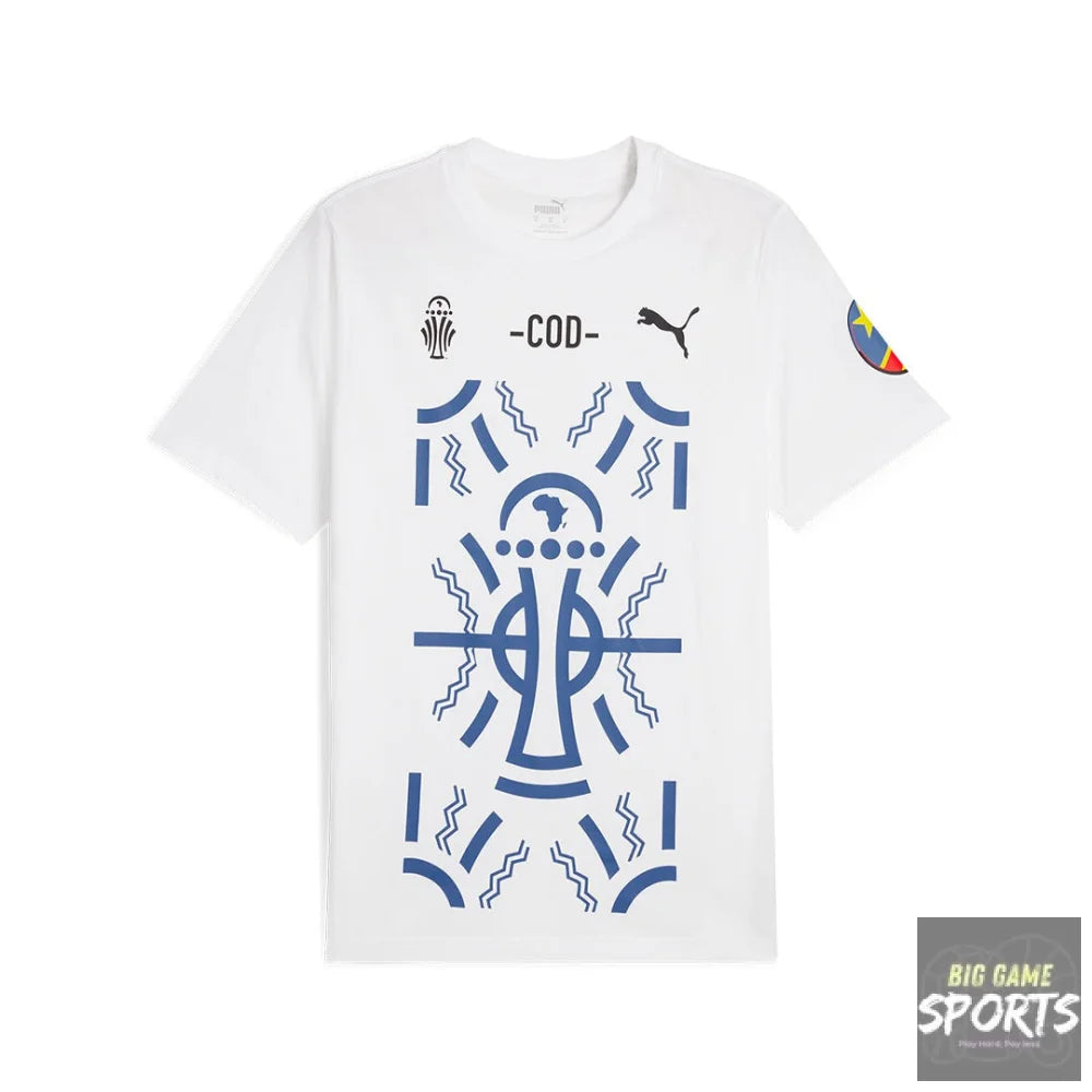 Puma CAF DR Congo FECOFA TotalEnergies AFCON Supporters T-Shirt - T-Shirts