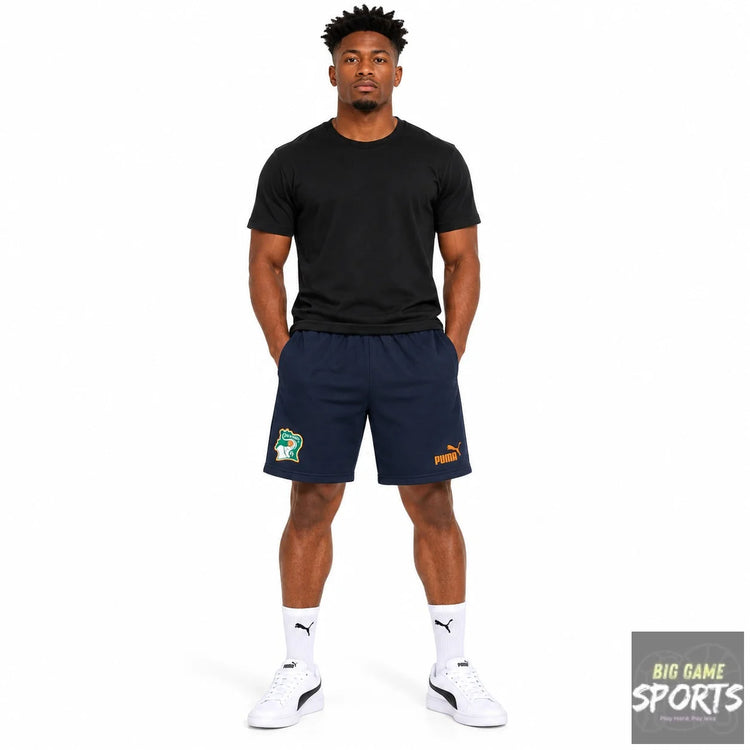 Puma FIF Ivory Coast Football Men’s 2023/2024 FtblCulture Shorts Zip Pockets