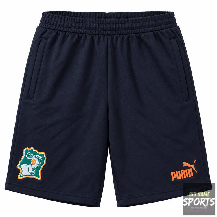 Puma FIF Ivory Coast Football Men’s 2023/2024 FtblCulture Shorts Zip Pockets